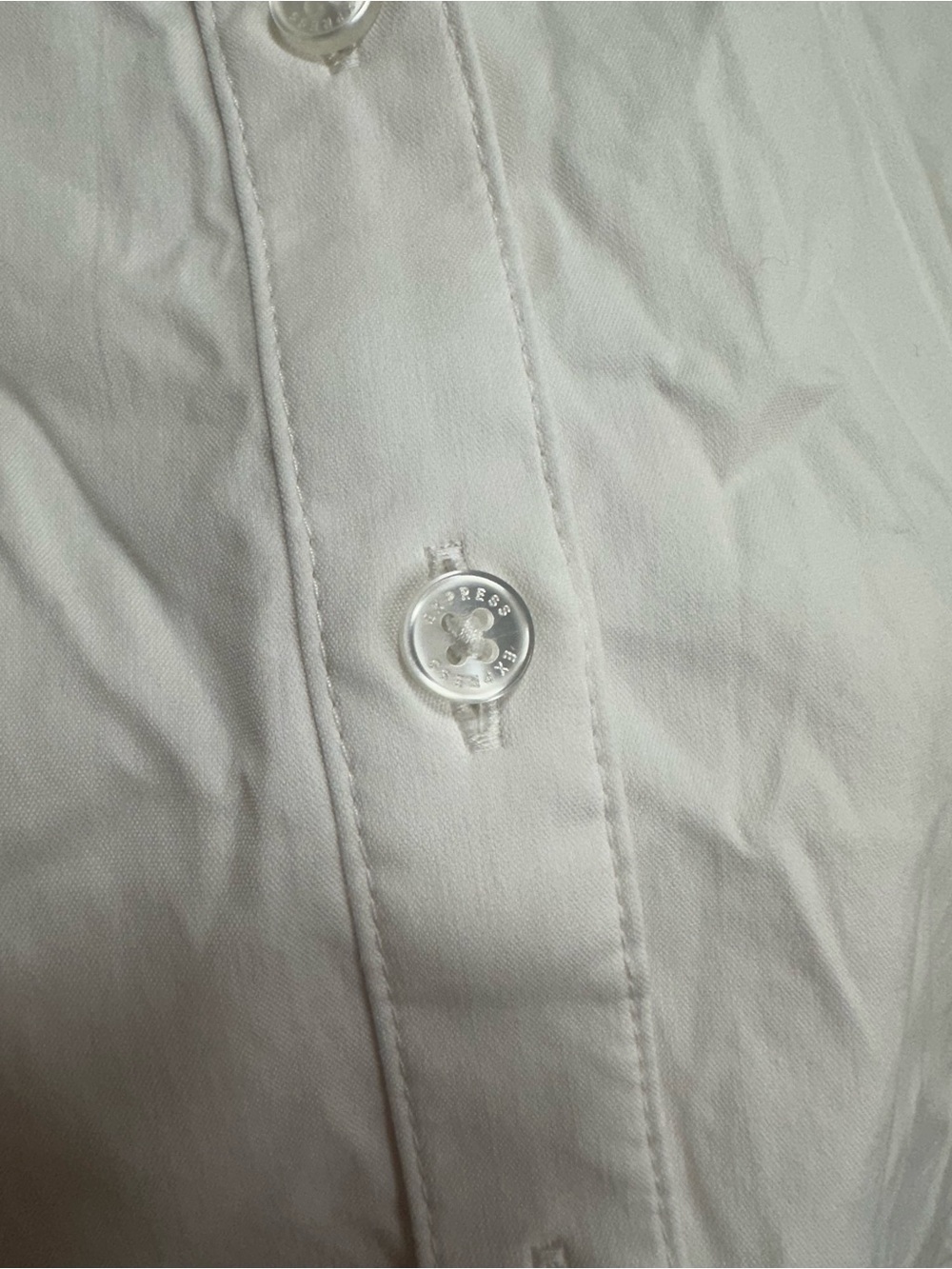 Express Ultimate Essential Shirt in White Size XS Button Down Original Fit - Picture 5 of 13
